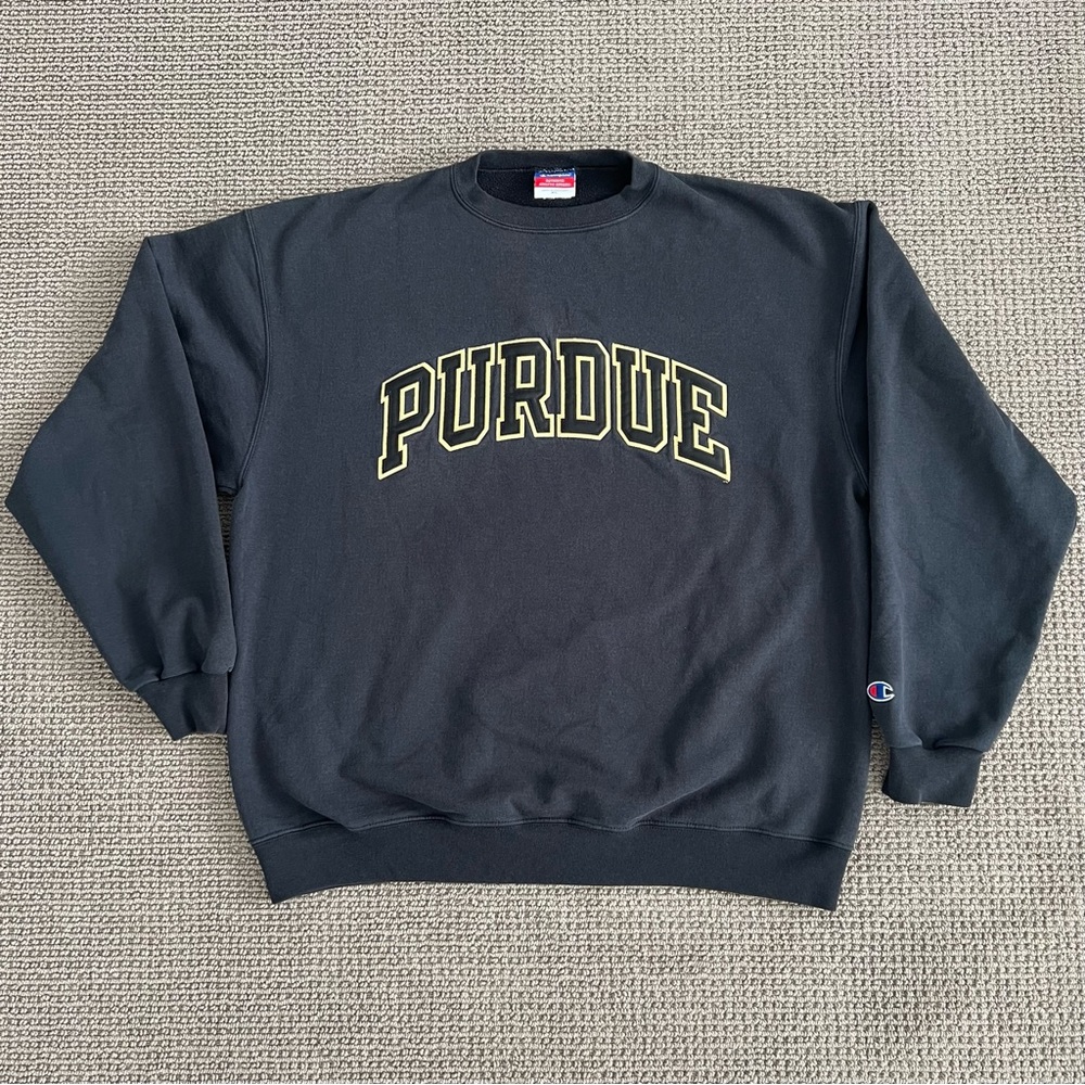 Vintage Champion Purdue Crewneck Sweatshirt